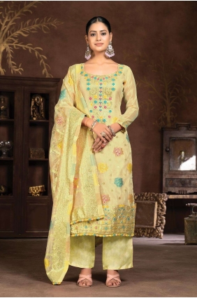 Organza Organza Palazzo Suit with Hand PZ3930