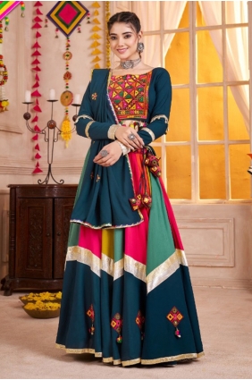 Weaving Lehenga Choli in Multicolor Viscose LC8630